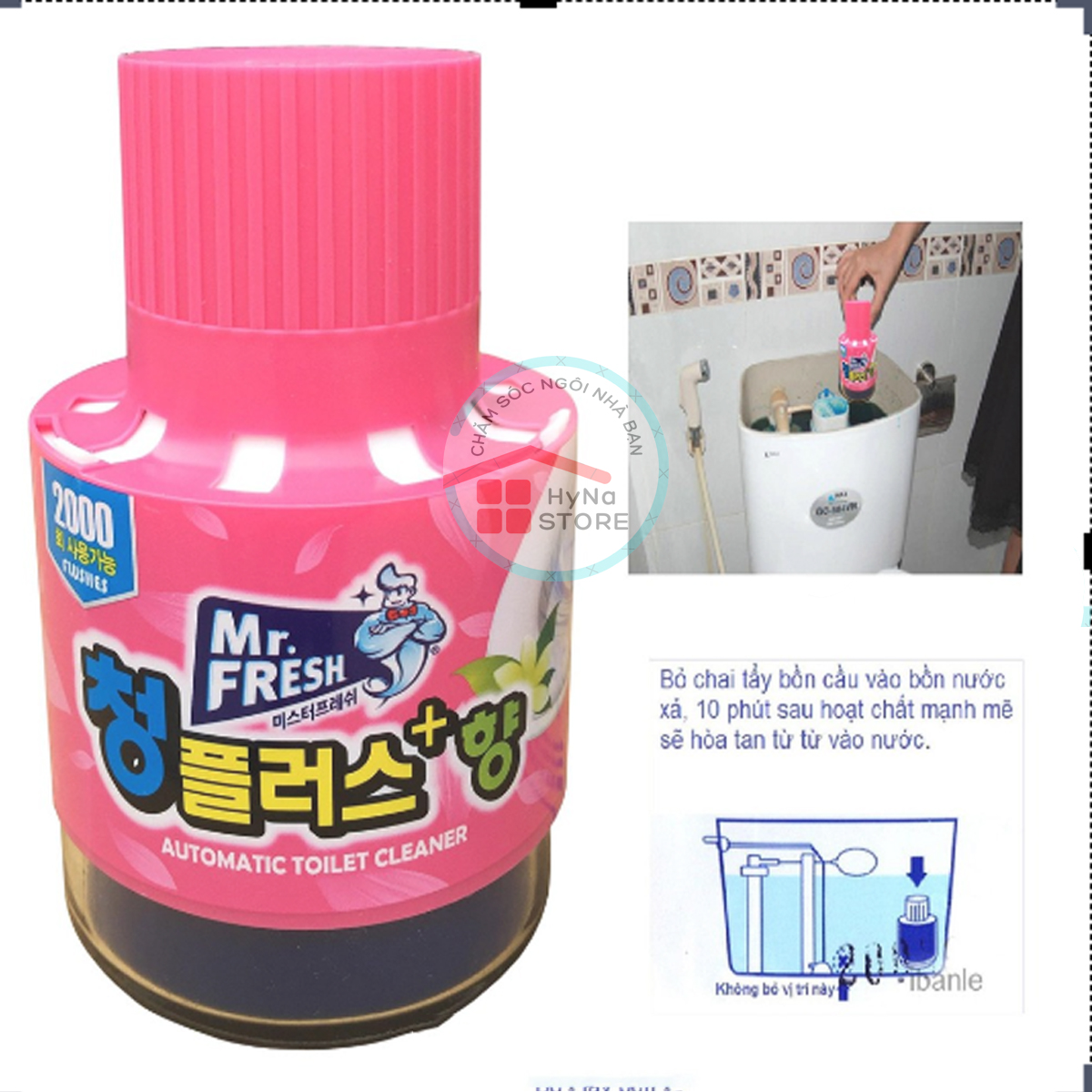 ốc thả bồn cầu làm sạch, diệt khuẩn và làm thơm Mr.Fresh