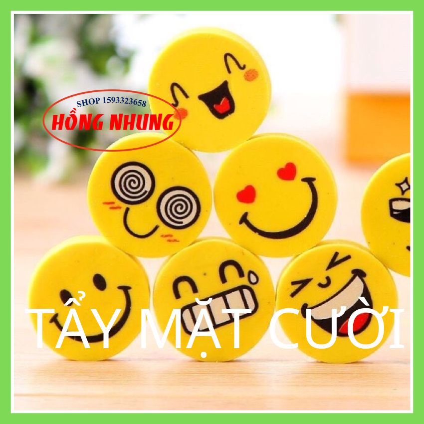 [Mới] Túi Gồm 4 Viên Tẩy Mặt Cười (Tẩy Hình Mặt Cười)