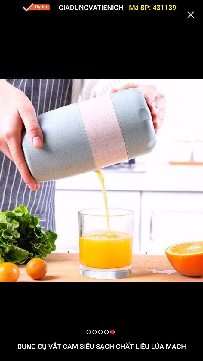 Dụng Vắt Cam Cầm Tay Lúa Mạch An Toàn