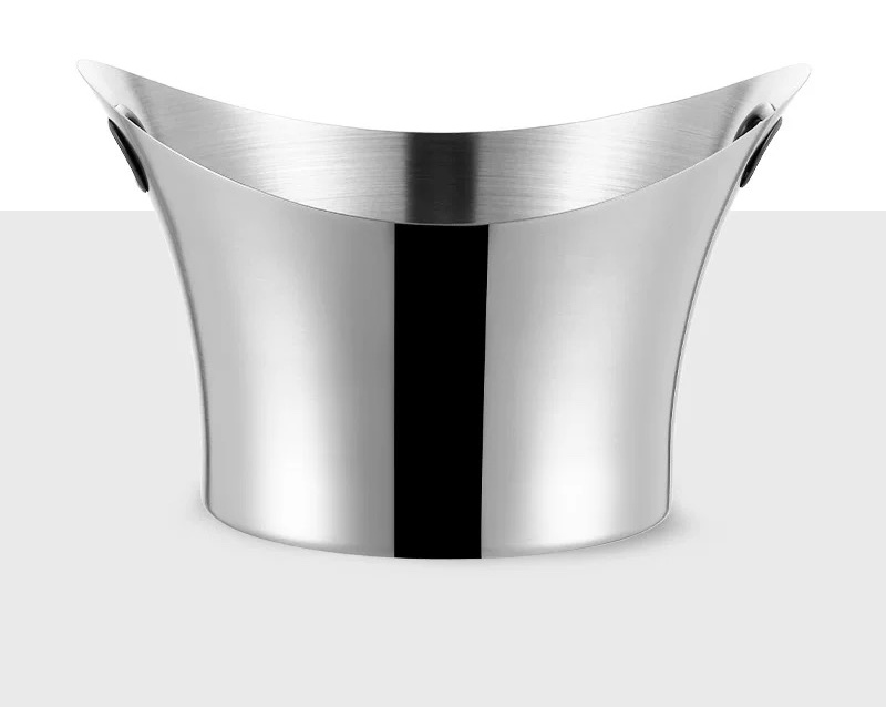 Xô Đá Inox Cao Cấp Ướp Rượu 10 Lít - Silver