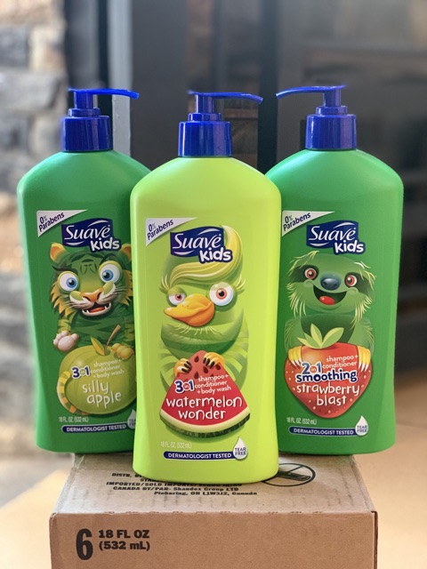 [HCM]SỮA TẮM GỘI 3 IN 1 SUAVE KIDS 532 ML [MỸ]