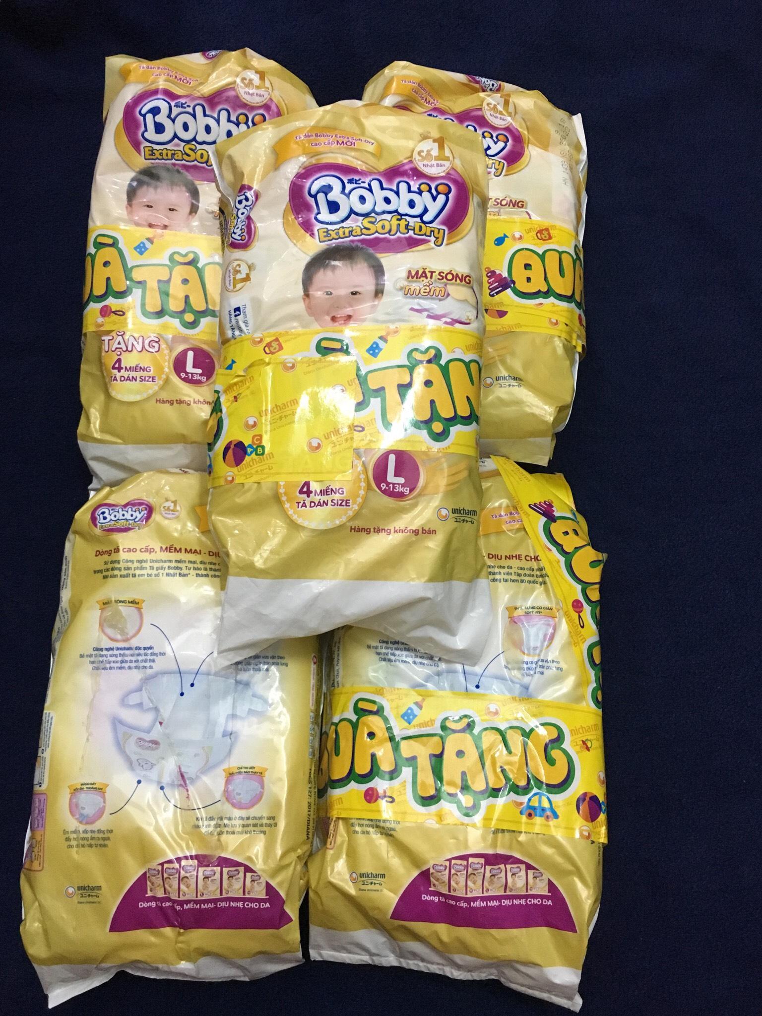 Combo 20 miếng tã dán Bobby cao cấp size L (9-13kg)