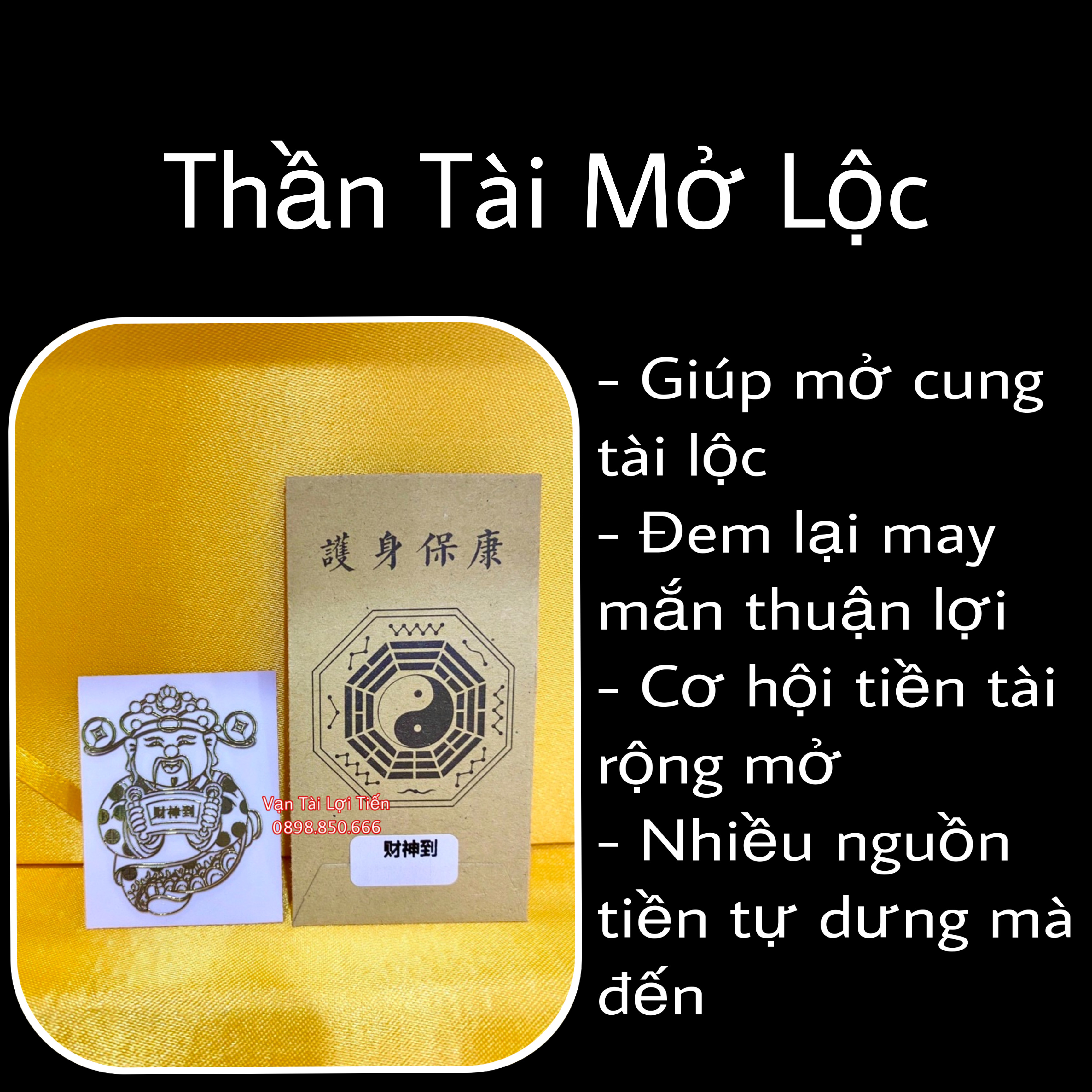 {GIÁ SỈ} Linh phù dán thần tài mở lộc- Linh Phù Tài Lộc