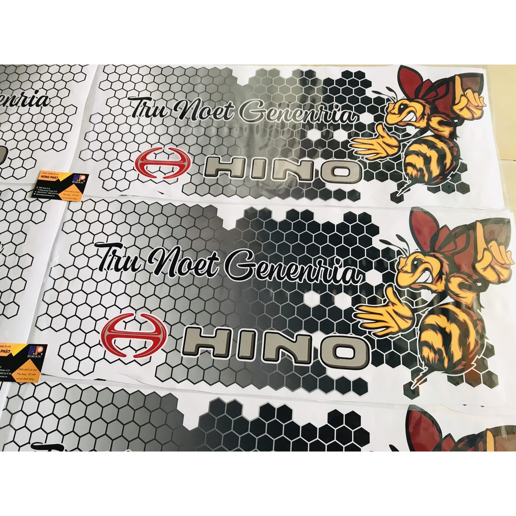 [ĐỘC ĐẸP ]Tem DECAL ô tô tải chế độc lạ tem xe chế tem HINO [PHỤ KIỆN XE Ô TÔ, XE HƠI ]