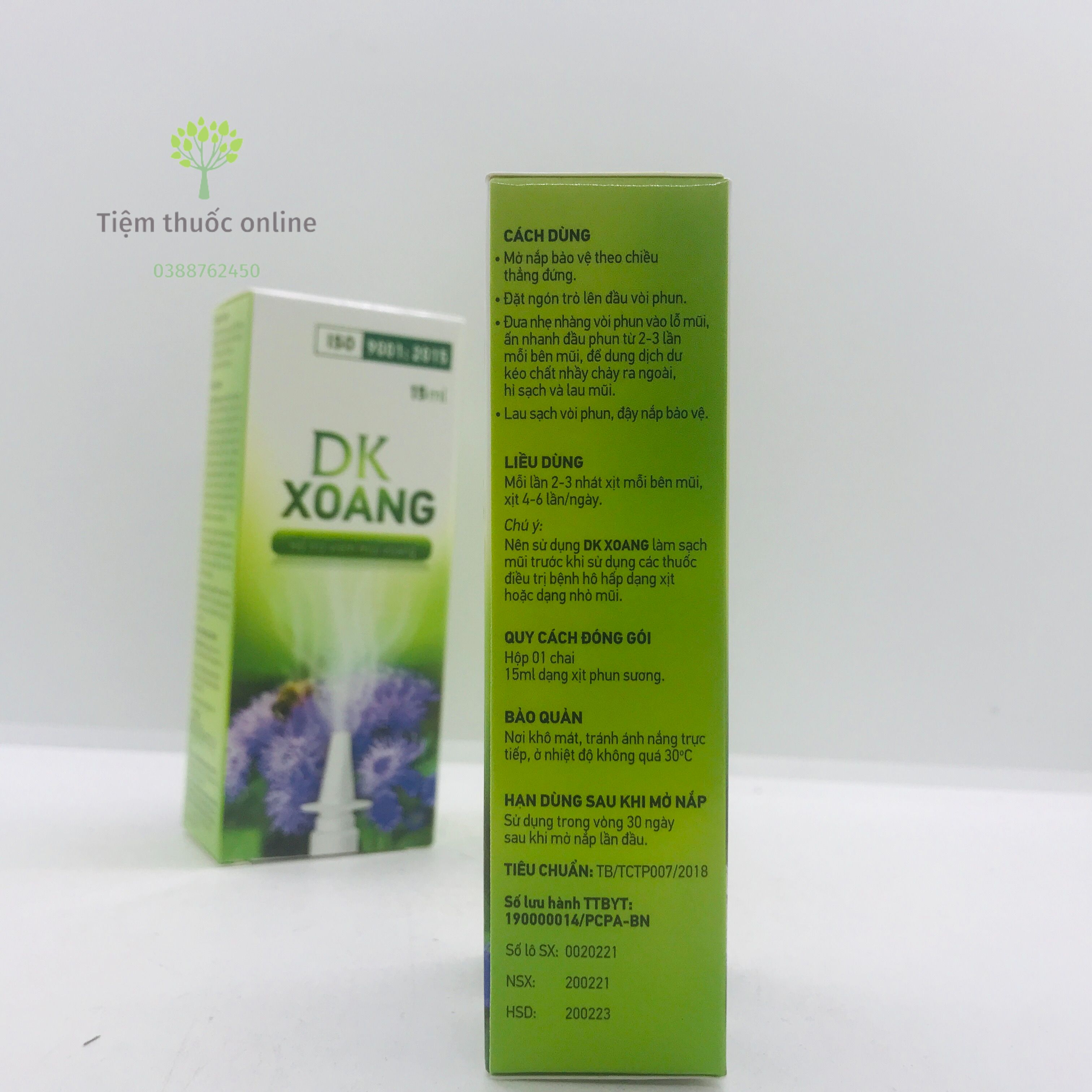 Dung Dịch Xịt Mũi DK Xoang - Lọ 15ml