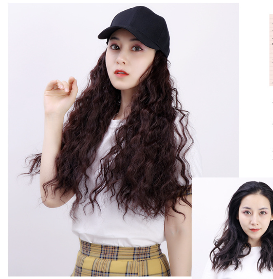 [TẶNG LƯỚI] Nón tóc giả nguyên đầu xoăn thời trang Hàn Quốc