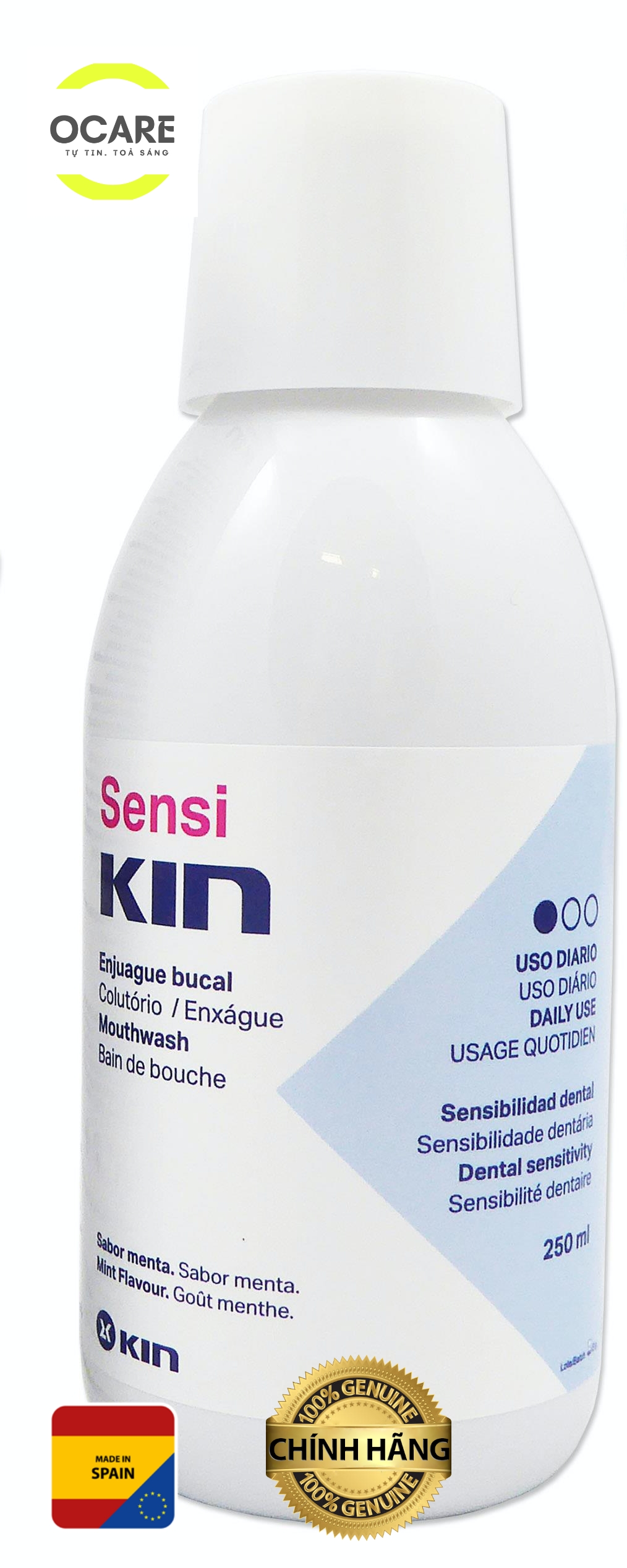 Dung dịch súc miệng chống ê buốt răng Sensi Kin 250ml