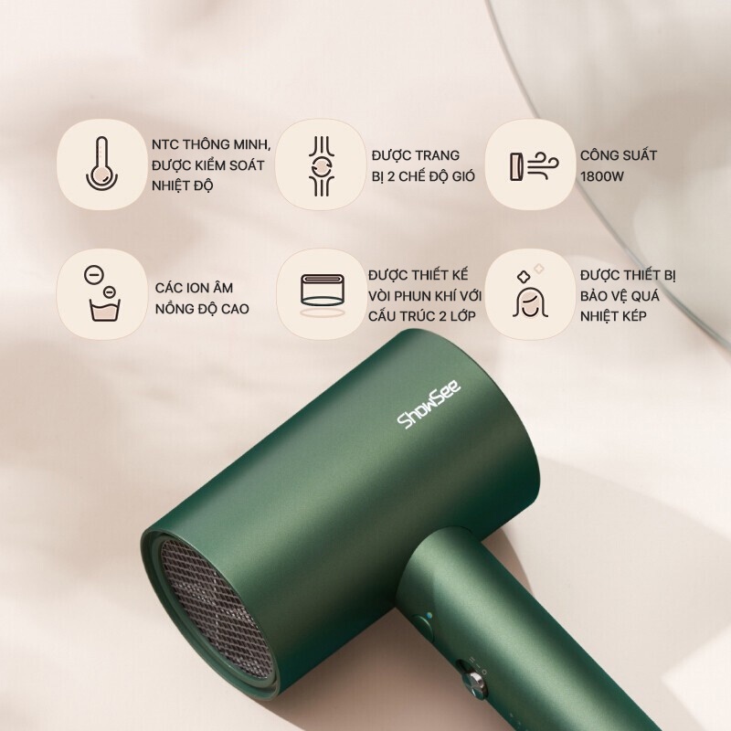Máy sấy tóc ShowSee A1-W A2-BK - Bảo hành 1 tháng