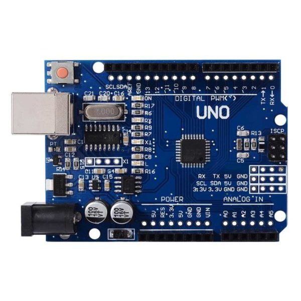 Kit Arduino Uno R3 Chíp CH340G Dán Kèm Cáp