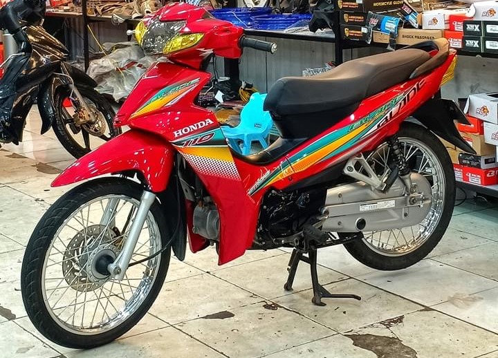 Tem rời honda wave blade 110 dán xe đỏ
