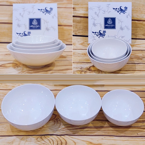 Tô sứ Minh Long nhiều size - tô sứ trắng minh long nhiều size