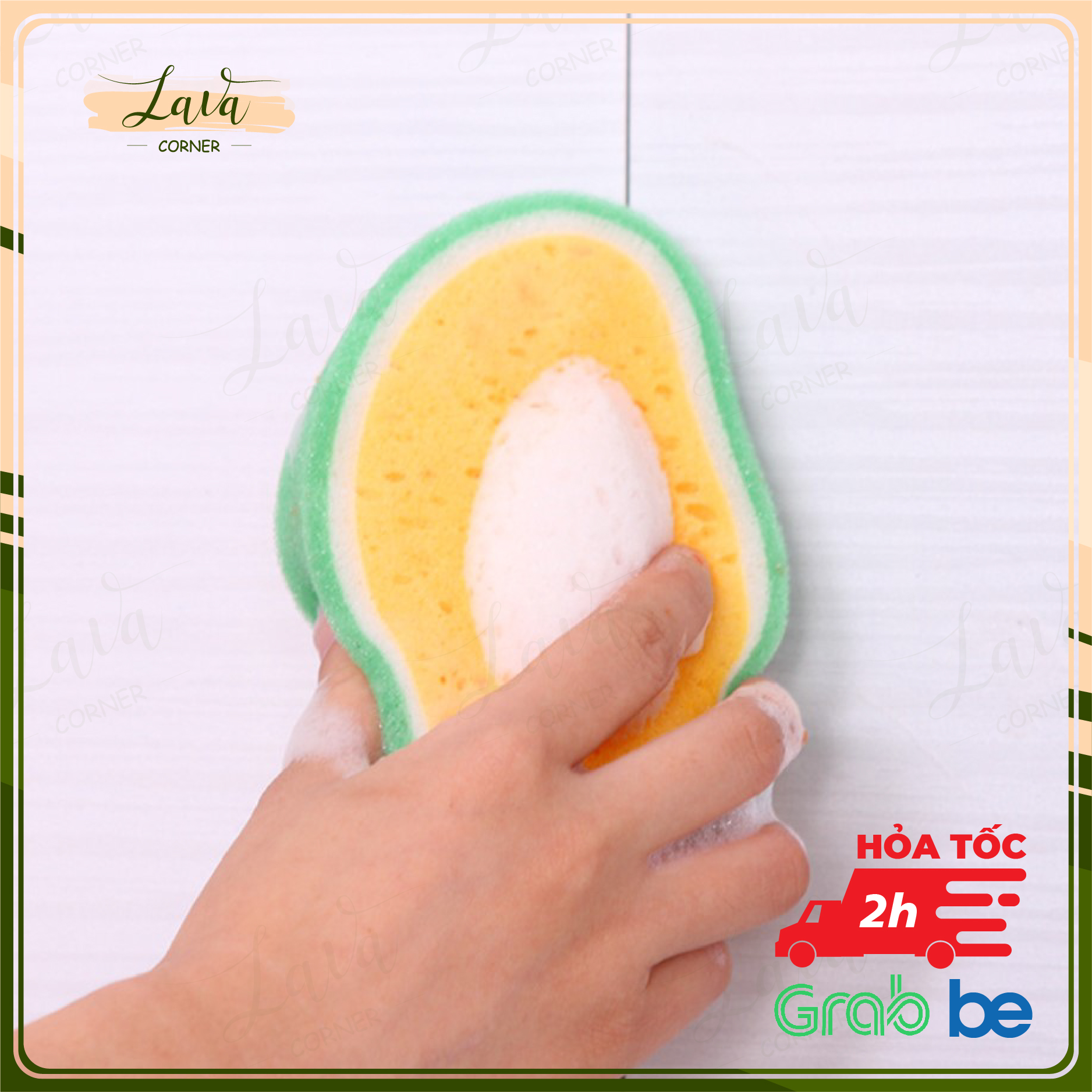 Miếng Rửa Chén Bát Bọt Biển Đa Năng Hình Trái Cây Cao Cấp