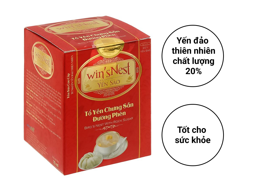 Combo 20 Lọ Yến sào cao cấp win'sNest tổ yến chưng sẵn
