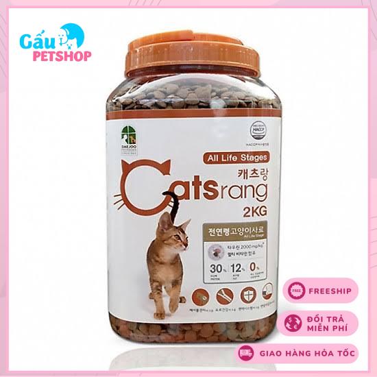 Thức ăn hạt cho mèo Catsrang - Hủ 2kg