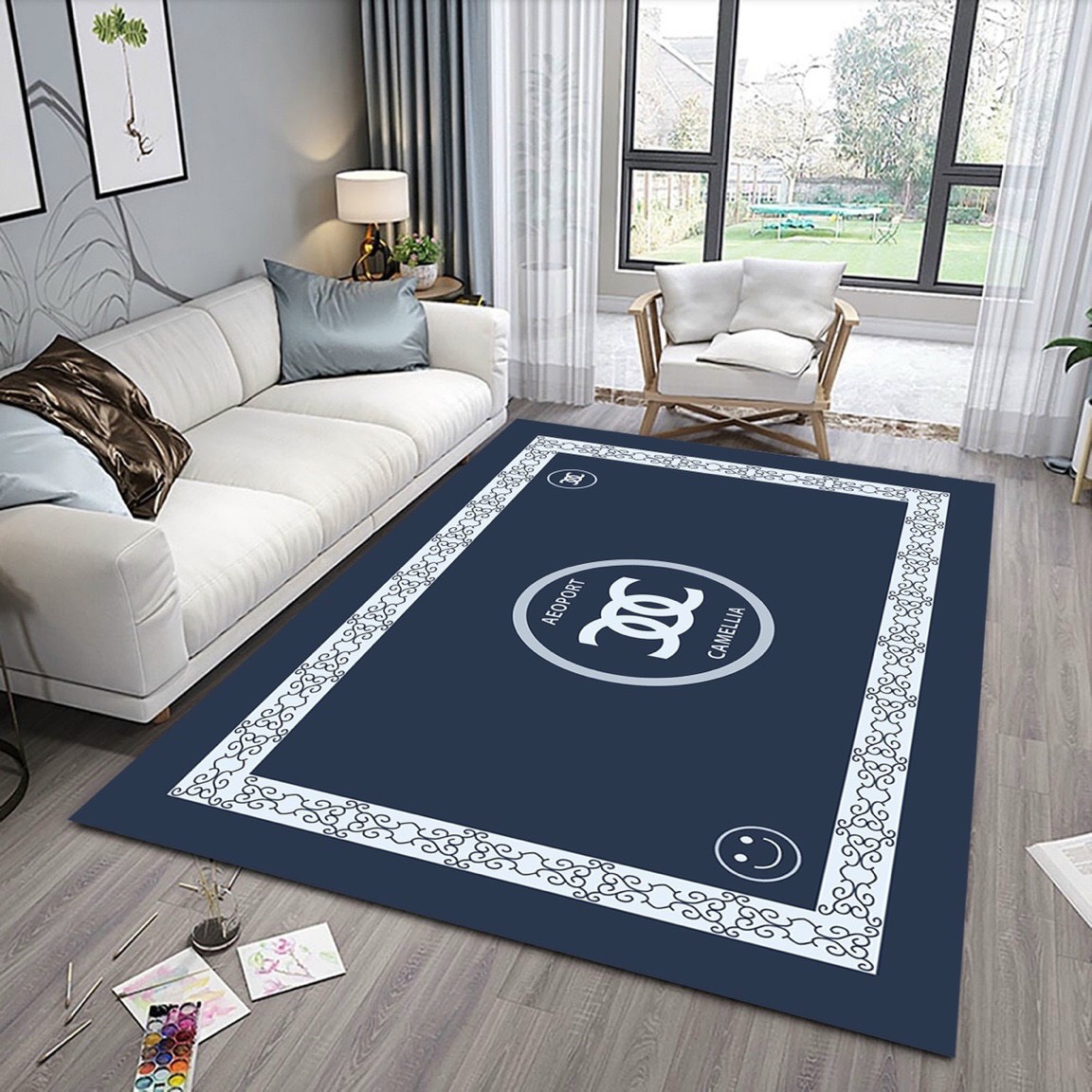THẢM TRẢI SÀN PHÒNG KHÁCH PHONG CÁCH BẮC ÂU 1m6 x 2m3