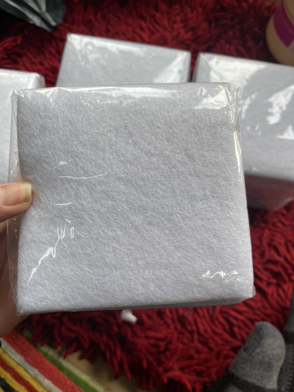 Bông Lót Cách Nhiệt Khi Uốn tóc loại vuông bịch 20 chiếc
