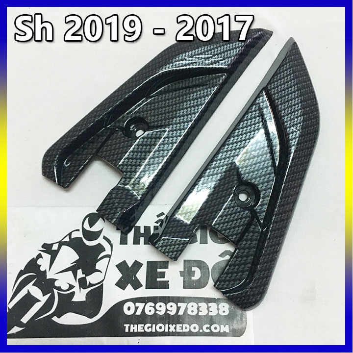 ốp gác chân sau sh cacbon cho sh 2019 - 2017
