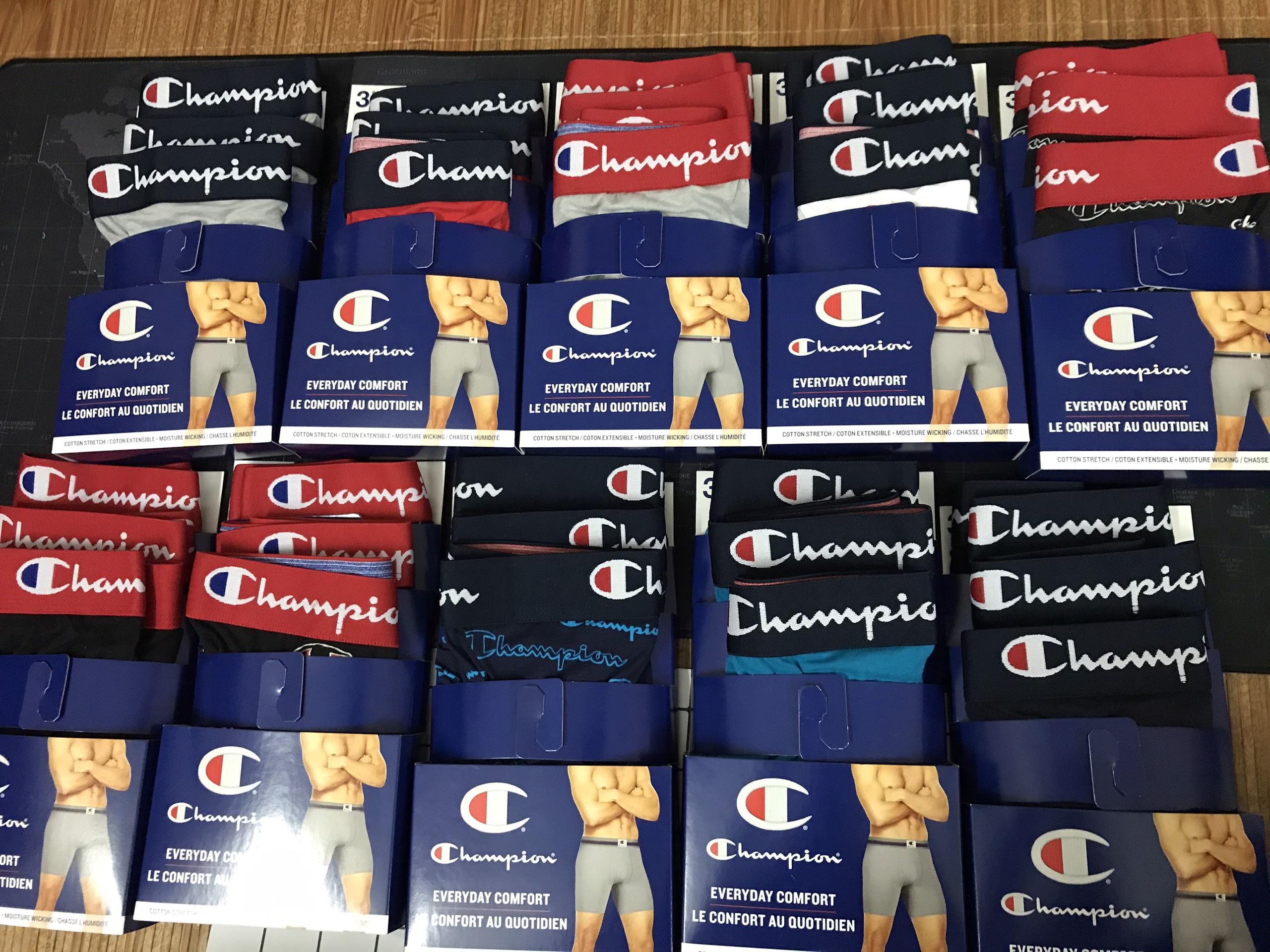 Sịp boxer hàng hiệu Champion xuất dư