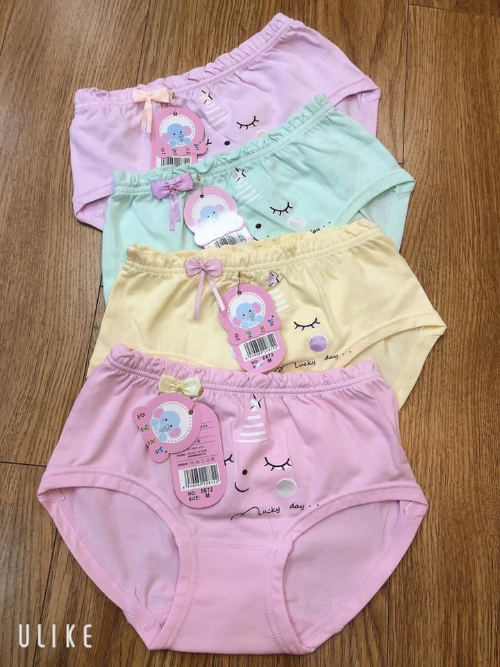 Quần chíp tam giác cotton cho bé gái