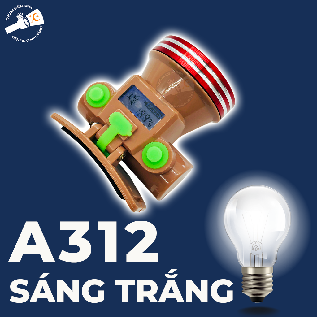 Đèn đeo đầu siêu sáng 100W YUXING A312 LED đèn pin đội đầu chiếu xa chống nước ánh sáng Vàng và Trắng