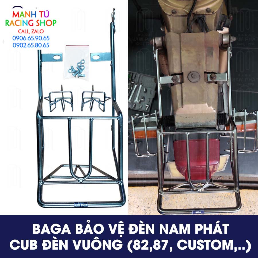 Baga bảo vệ đèn xe sau xe cub 81 cub 82