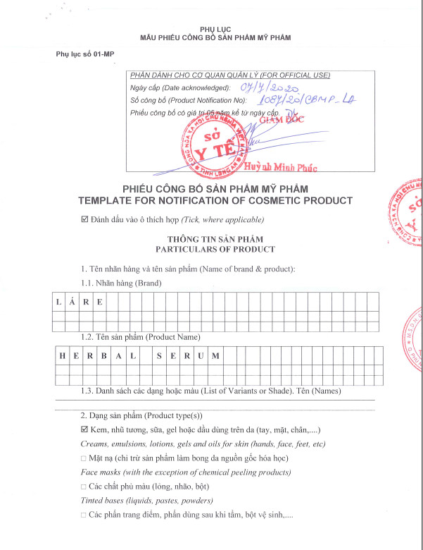 Serum thảo mộc ngừa mụn Thanh Dược