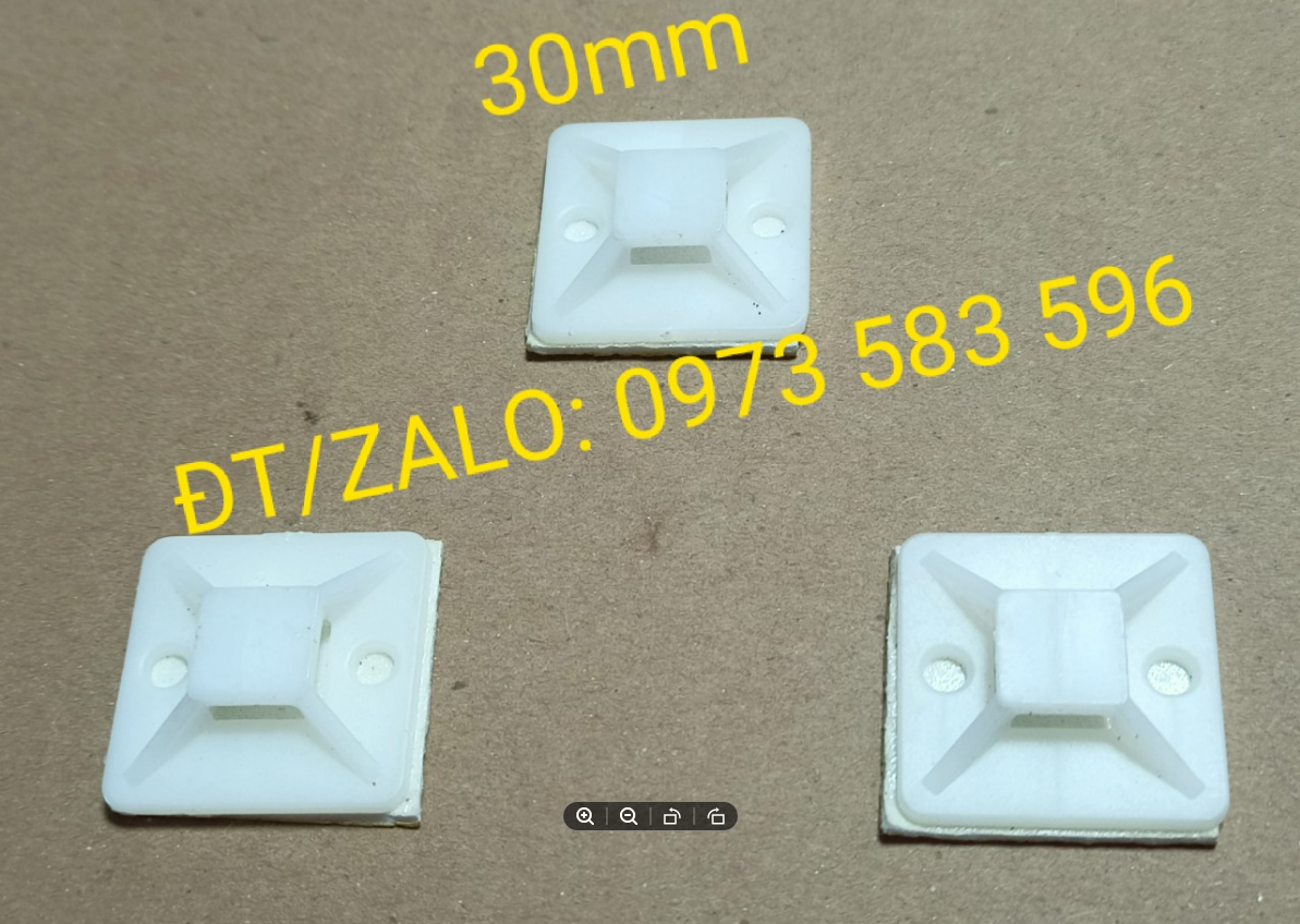 Đế Dán Rút Dây Cố Định Dây Điện 30 x 30mm (10 cái/Túi)