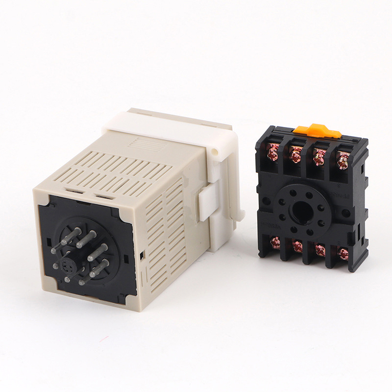 Bộ Relay timer thời gian lập DH48S-2Z 220V (kèm đế 8 chân)