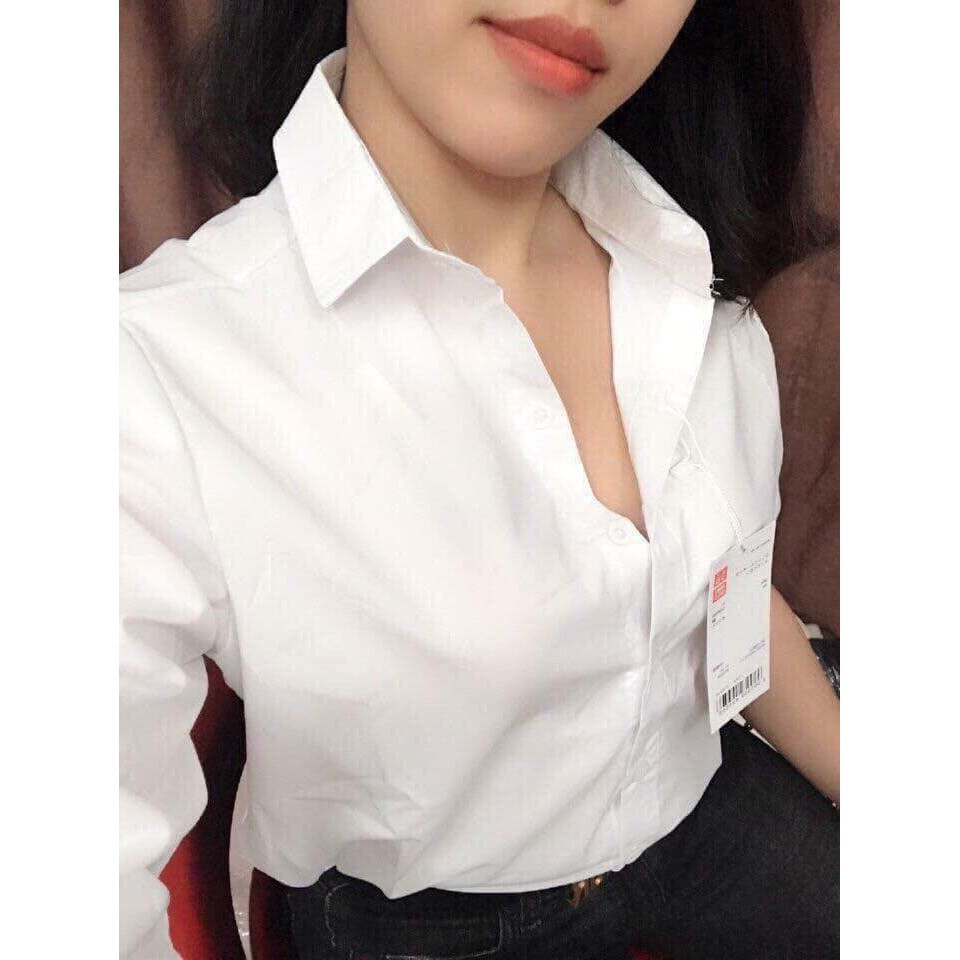 ÁO SƠ MI, áo sơ mi TRẮNG DÀI TAY CÔNG SỞ