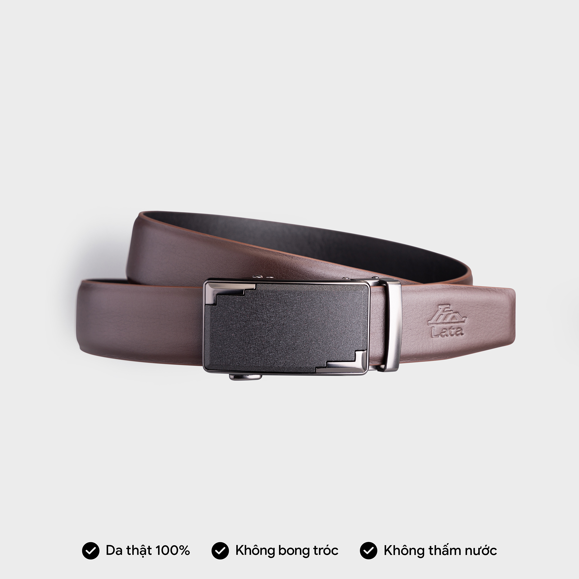Thắt lưng nam da thật khóa tăng Lata TL339