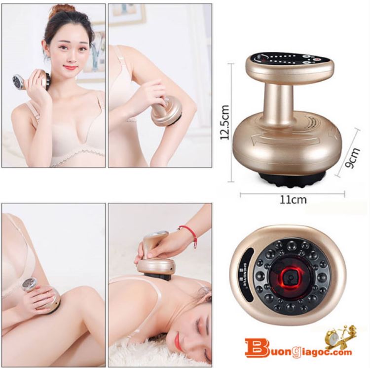 Máy Cạo Gió Gác Hơi Điện Tử, Giác Hơi Cao Cấp sản phẩm thích hợp làm ấm toàn thân, cạo gió dọc thăn lưng, châm cứu, massage lưu thông máu huyết giảm sưng đau các khớp mega big 5.0