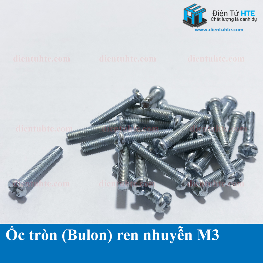 Ốc tròn (Bulon) ren nhuyễn M3