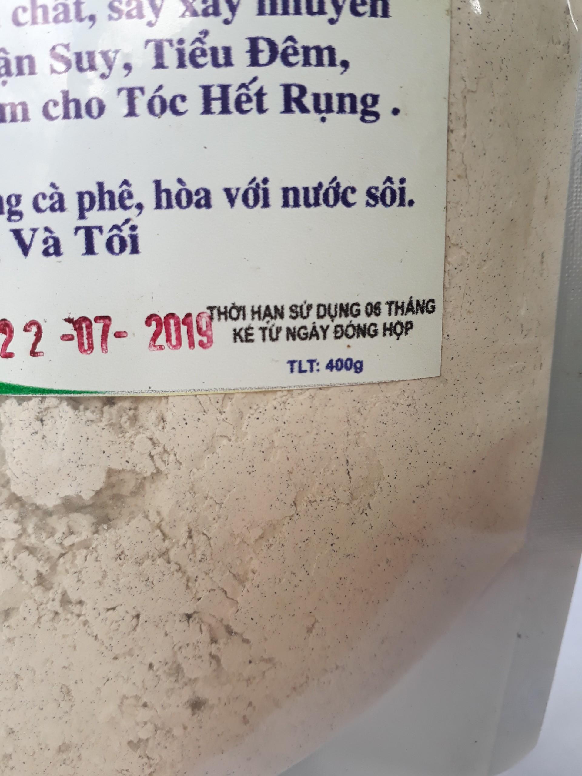 Bột đậu đen xanh lòng túi 400g
