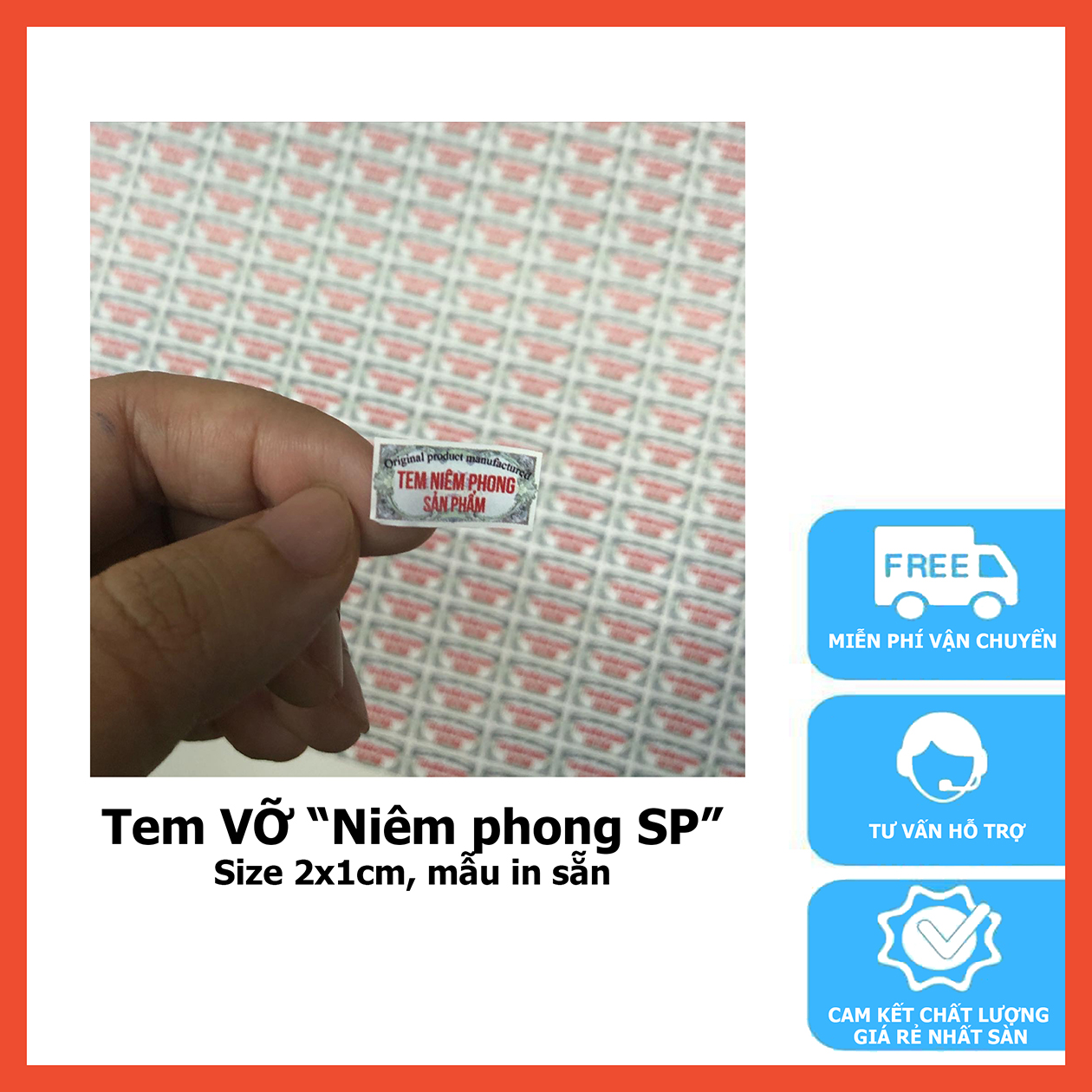 100 tem vỡ NIÊM PHONG SP