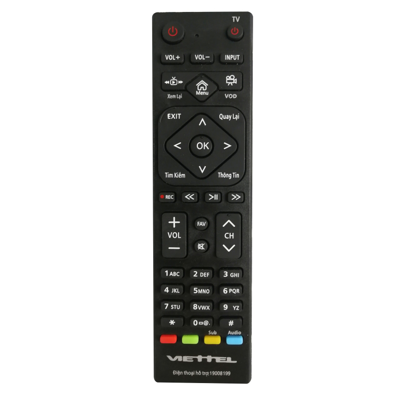 Điều Khiển Đầu Thu Truyền Hình Viet -Remote Đầu Thu Truyền Hình Viet