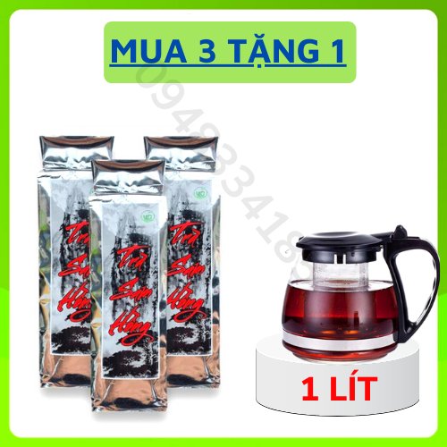 Trà sam hồng_Mua 3 tặng kèm +( bình lọc,chè dây,trà 200g).Người mất ngủ ,nóng gan dùng trà sâm hồng cải thiện nhiều.