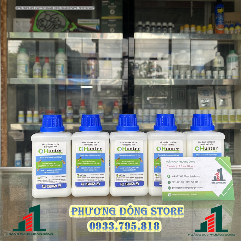 Thuốc diệt mối và phòng mối hiệu quả , giá rẻ hunter 50sc-chai 100ml