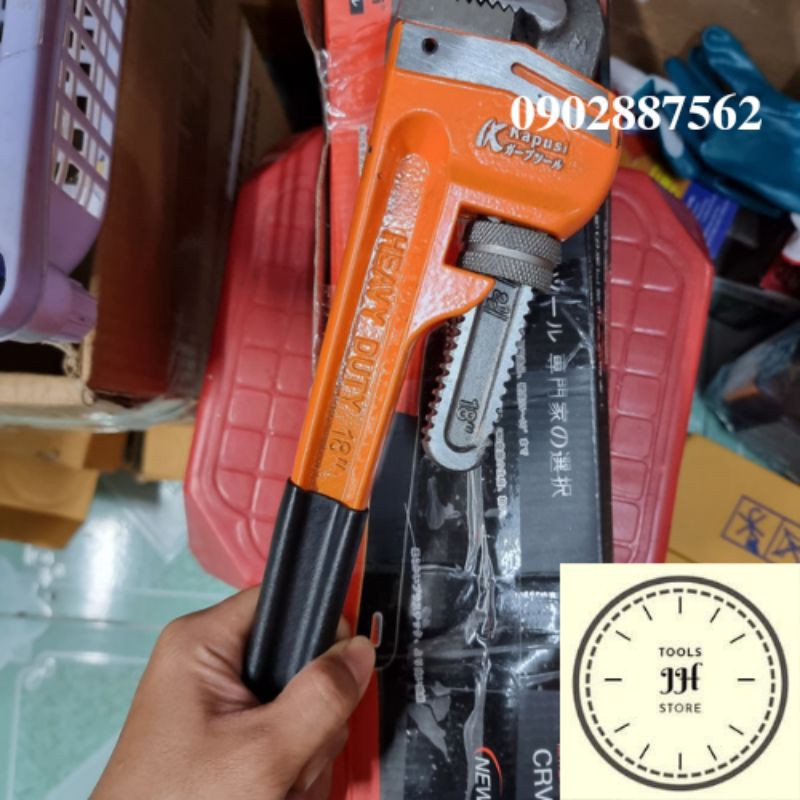Mỏ lết răng, kìm nước nhật bản 450mm, 18″ inch kapusi japan