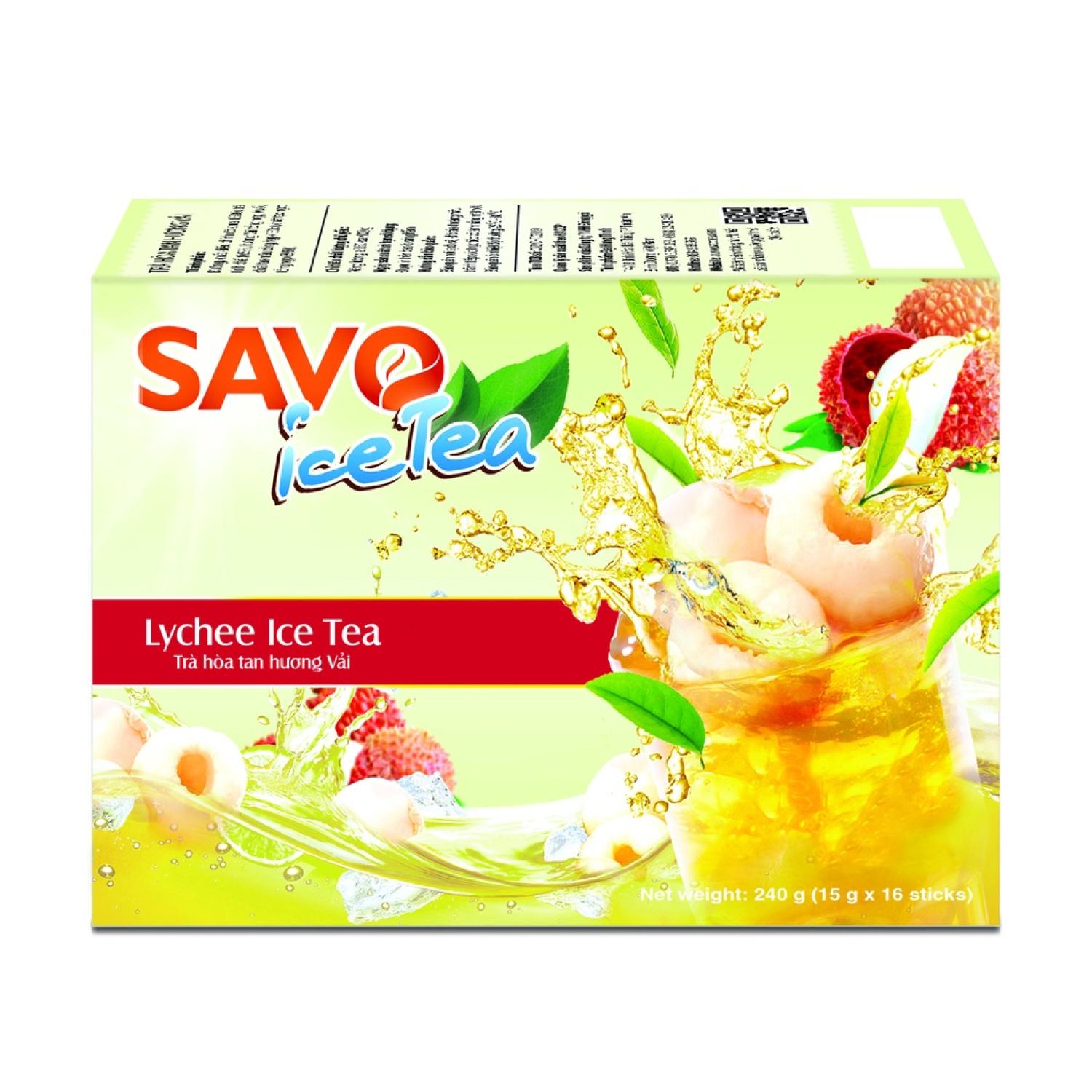 Trà vải hòa tan SAVO (16 gói x 15g)