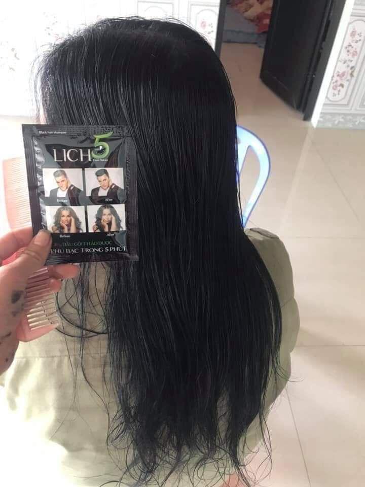 Combo 3 gói lich5 nhuộm đen tóc