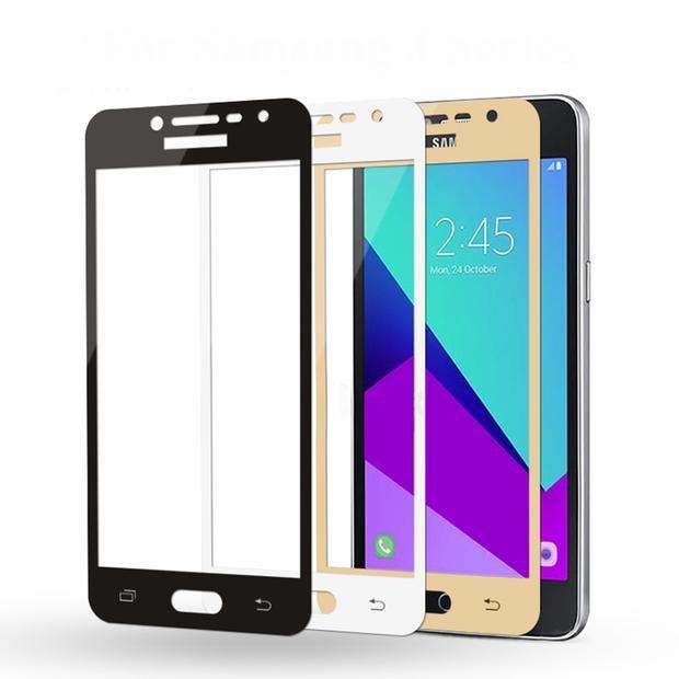 Full Screen Tempered Glass for Samsung Galaxy J2 Prime (Black)