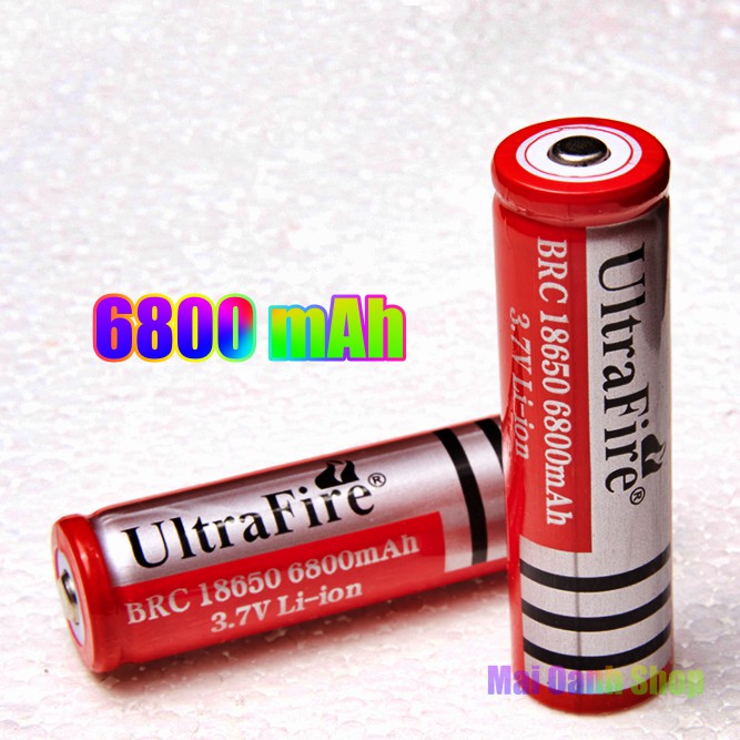 Pin sạc li-ion 18650 - 3.7v 6800 mah - pin 18650 dùng cho đèn pin, quạt , sạc...