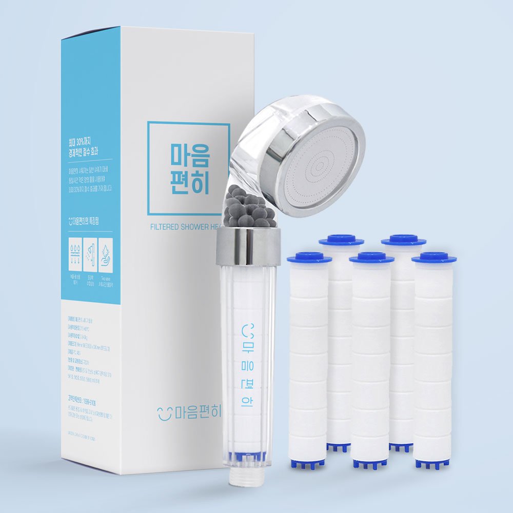 [Free 5 Filter Cores] Shower Filter Booster Water Filter with 3 Water Modes Including Ceramic Filter + Pp Filter to Remove Rust, Impurities, and Dirt