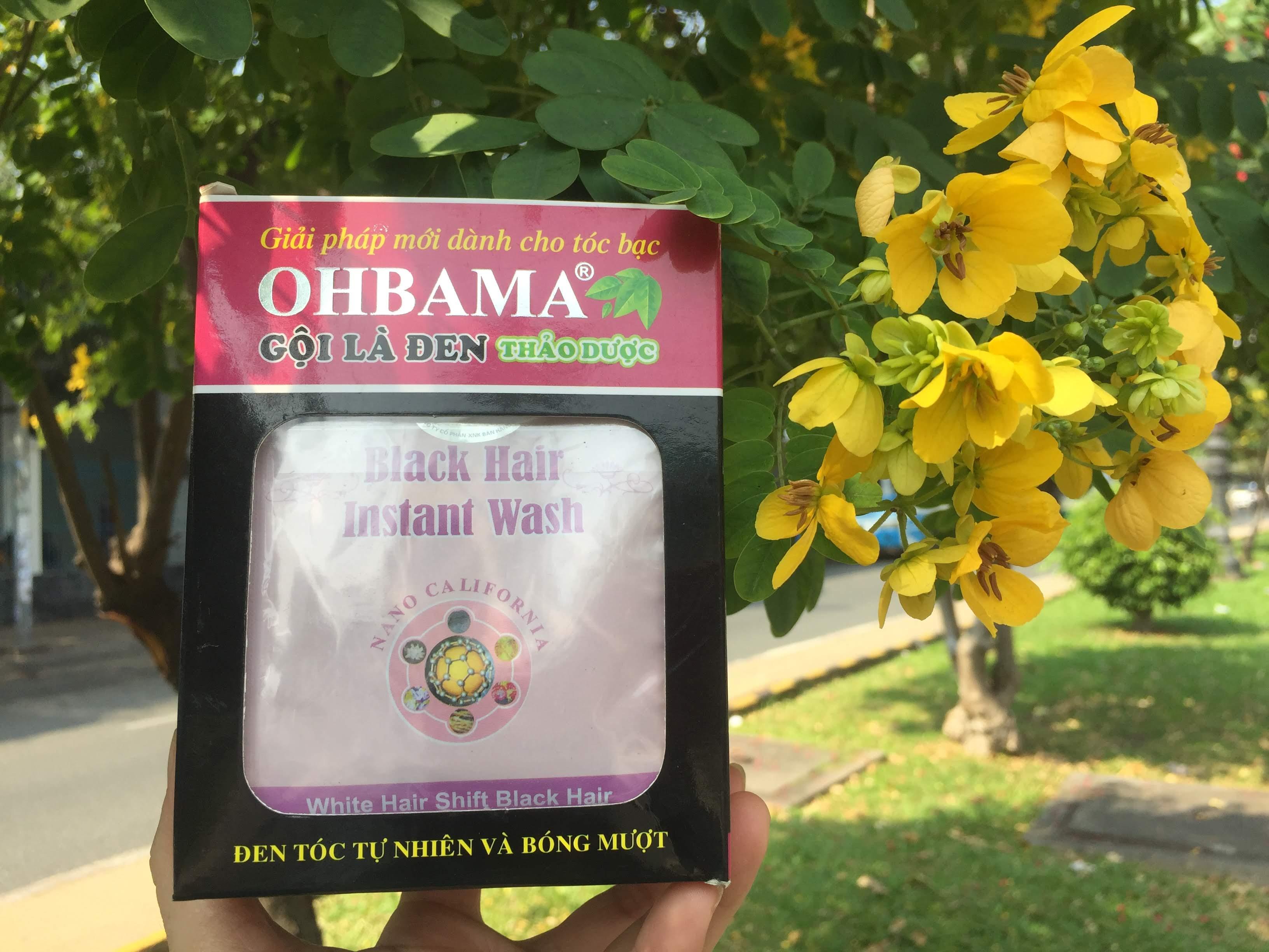 Combo 2 pack shampoo is black herbal ohbama 40 ml