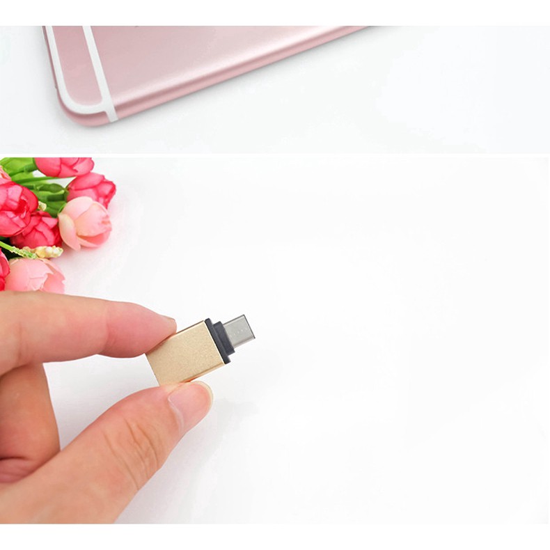 Adapter Chuyển Đổi USB-C Type-C Sang USB (Loại Đẹp) - OTG030