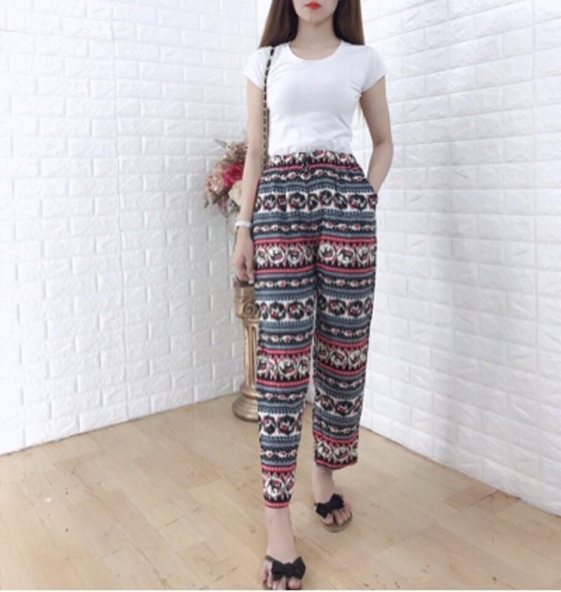 Quần Lanh Thổ Cẩm Form Suông