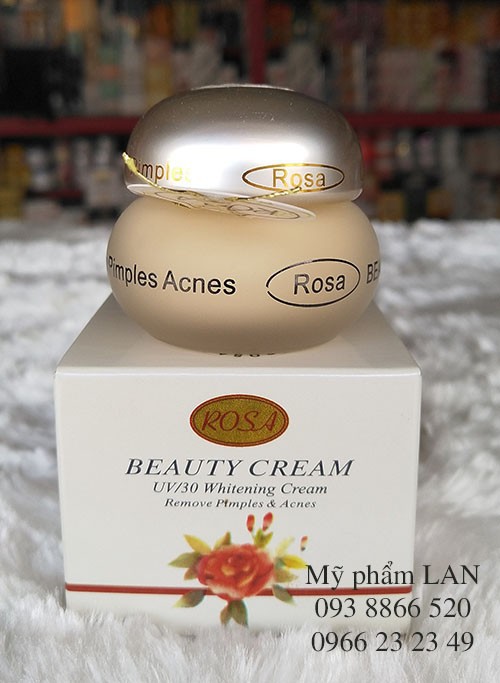 Kem trắng da ngừa mụn chống nắng Rosa 15g