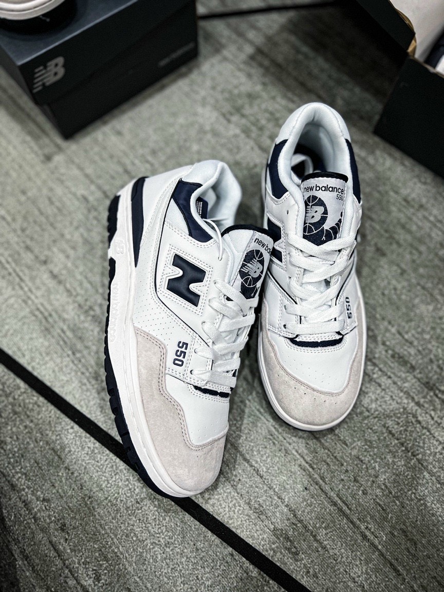 Giày sneaker N.e.w Ba.l.ance 550 – White Navy ( full box )