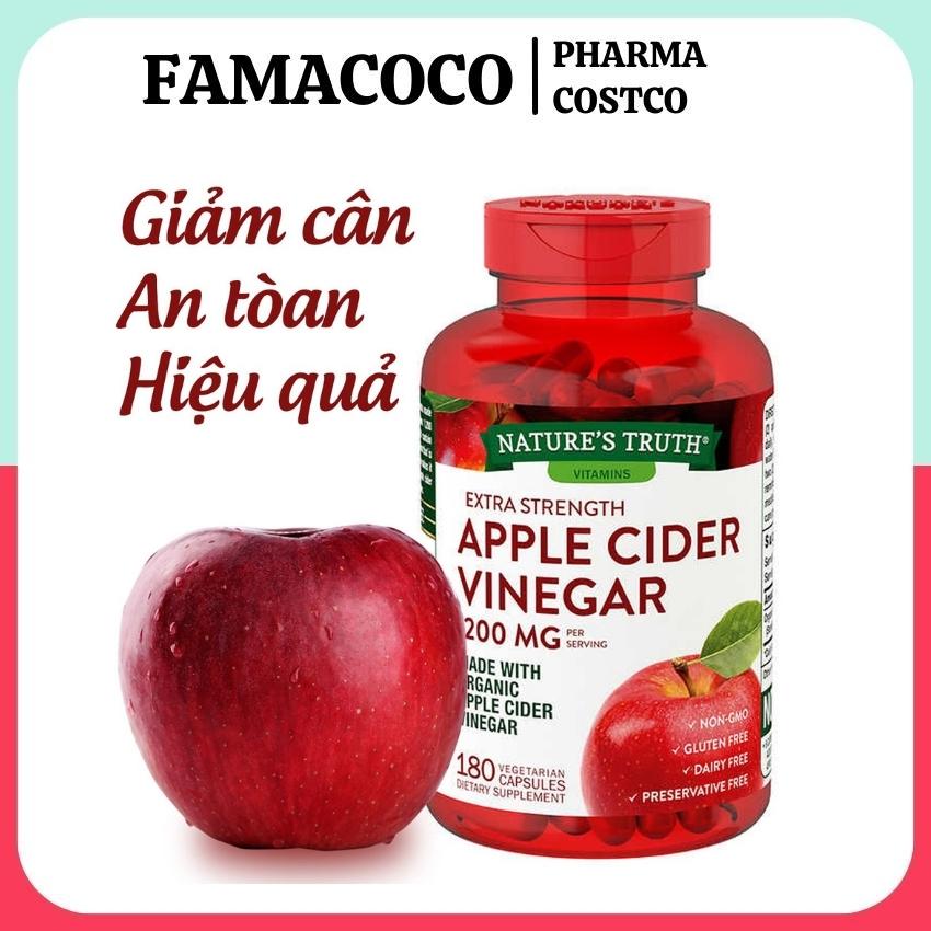 Viên Uống Giảm Cân Giấm Táo Apple Cider Vinegar Nature s Truth Vitamins