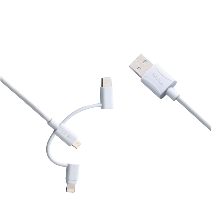 Cáp 3in1 MiLi - HI-L31 màu trắng
